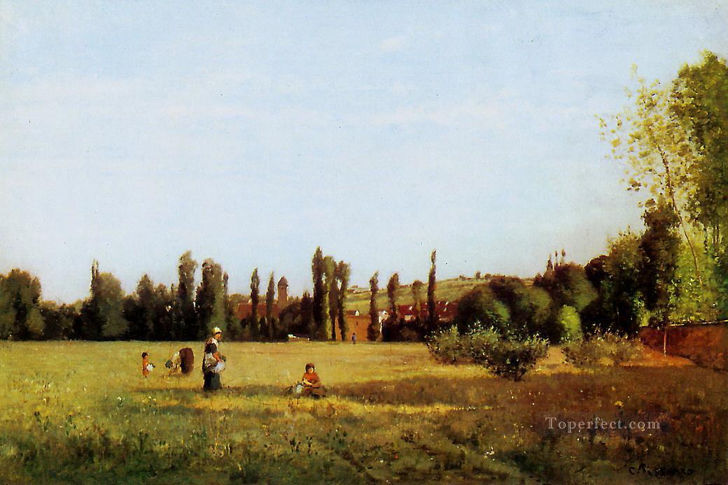 サンティレールのヴァレンヌ 1863年 カミーユ・ピサロ油絵